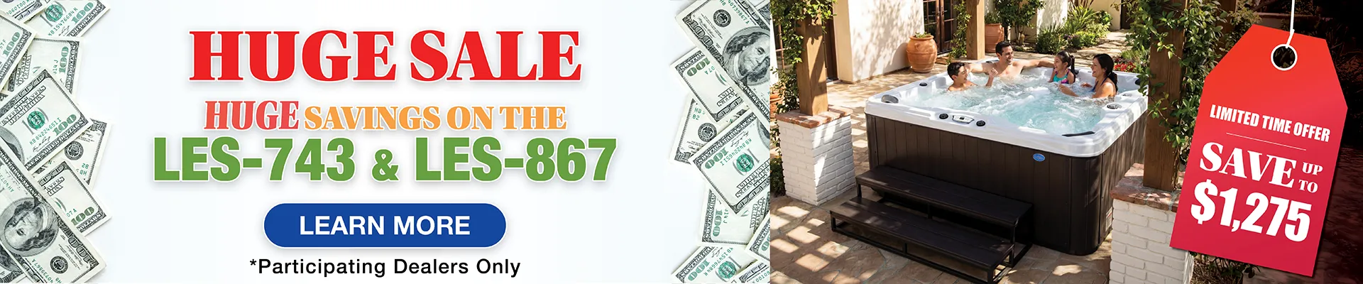 Calspas hot tub being used in a family setting - Baytown